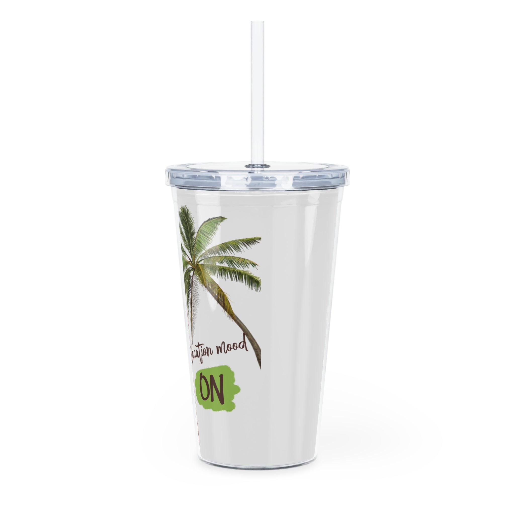 Miami Beach – Vacation Mood On Tumbler (Brown Hair, 20oz)