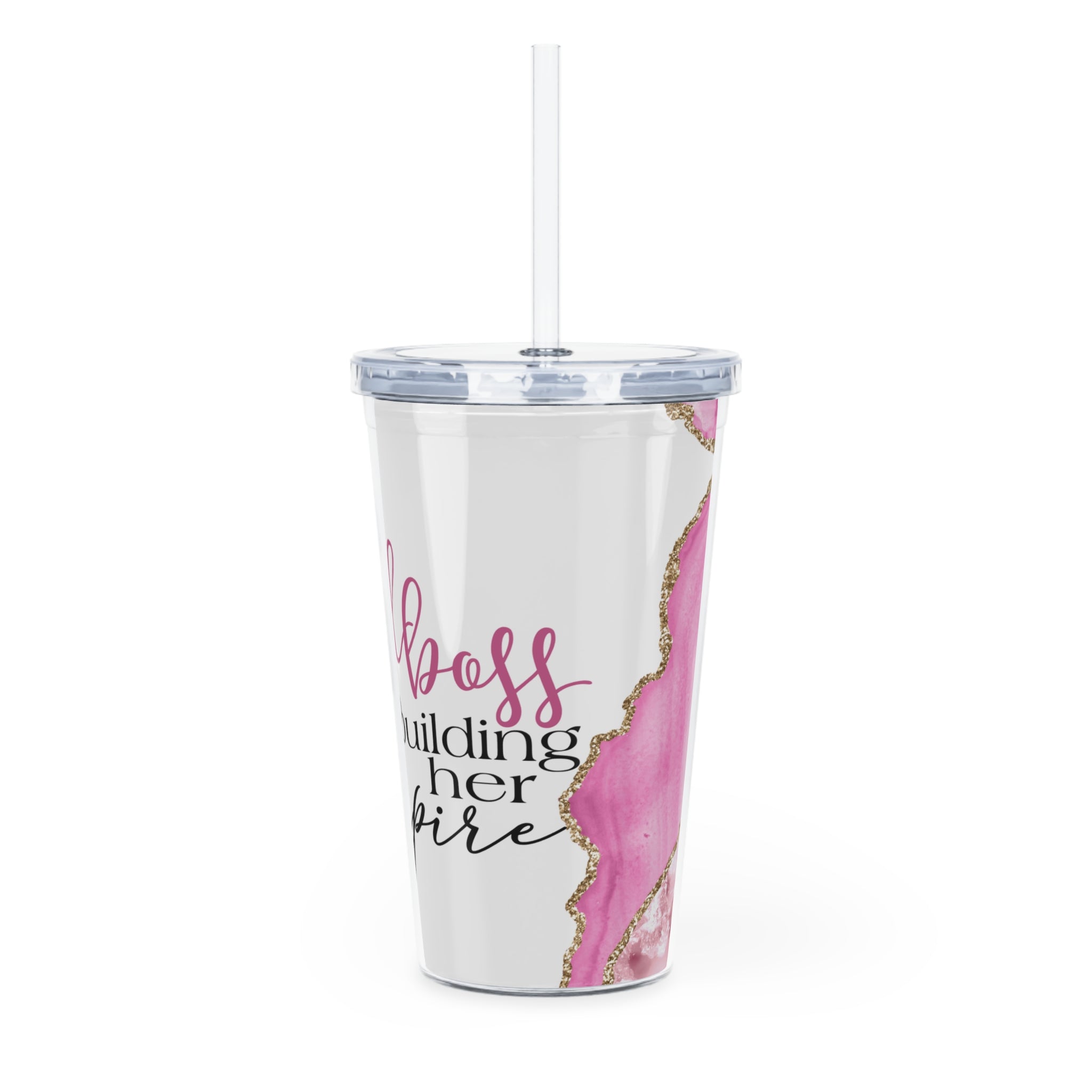 Just a Girl Boss Building Her Empire – 20oz Straw Tumbler
