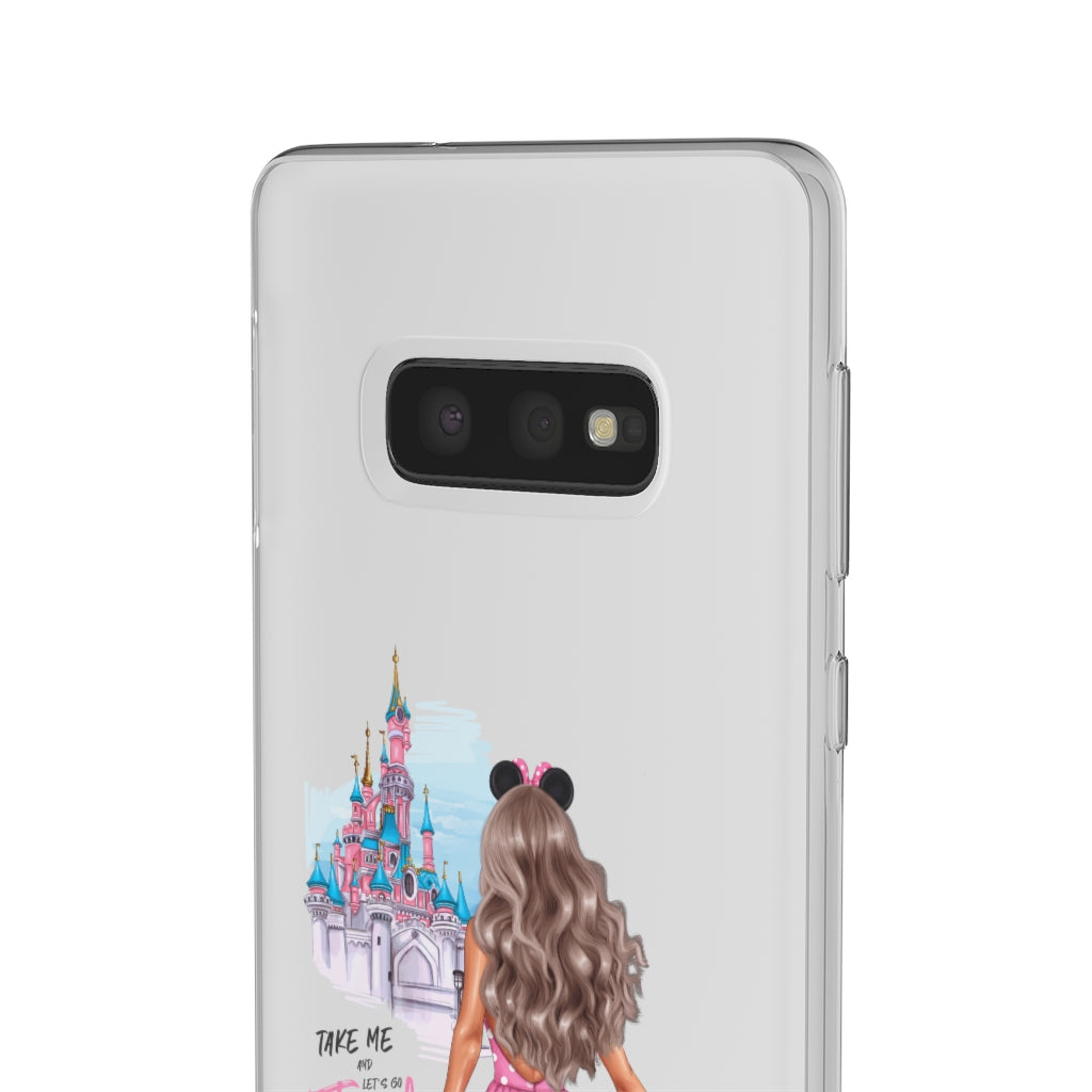 Take me and Let's go Travel Blond Hair Flexi Cases