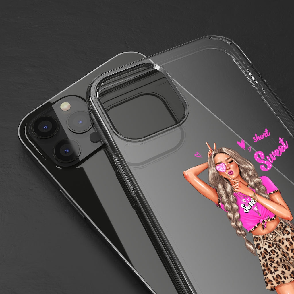 Life is Short Make it Sweet Blond Hair Clear Case