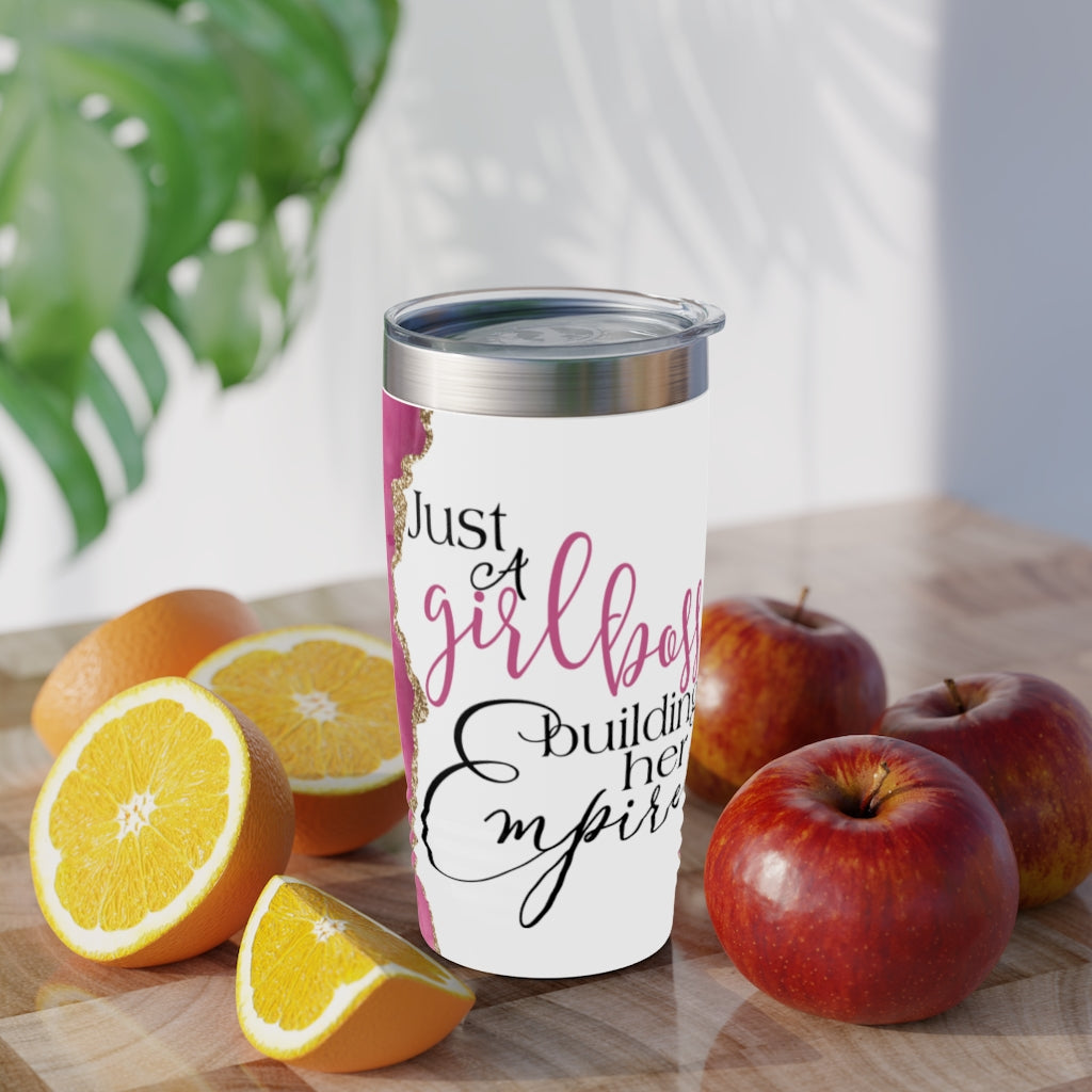 Just A Girl Boss Building Her Empire Ringneck Tumbler, 20oz