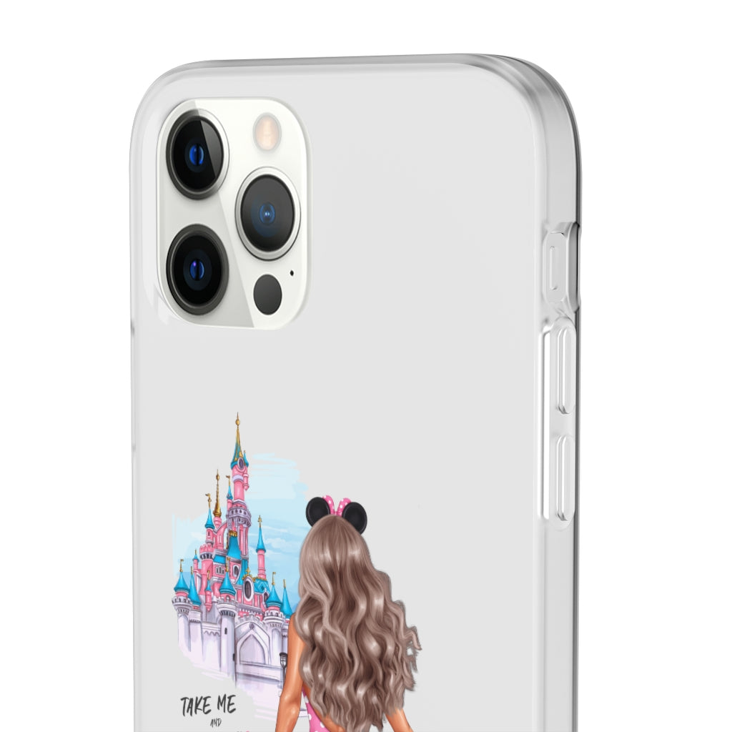 Take me and Let's go Travel Blond Hair Flexi Cases