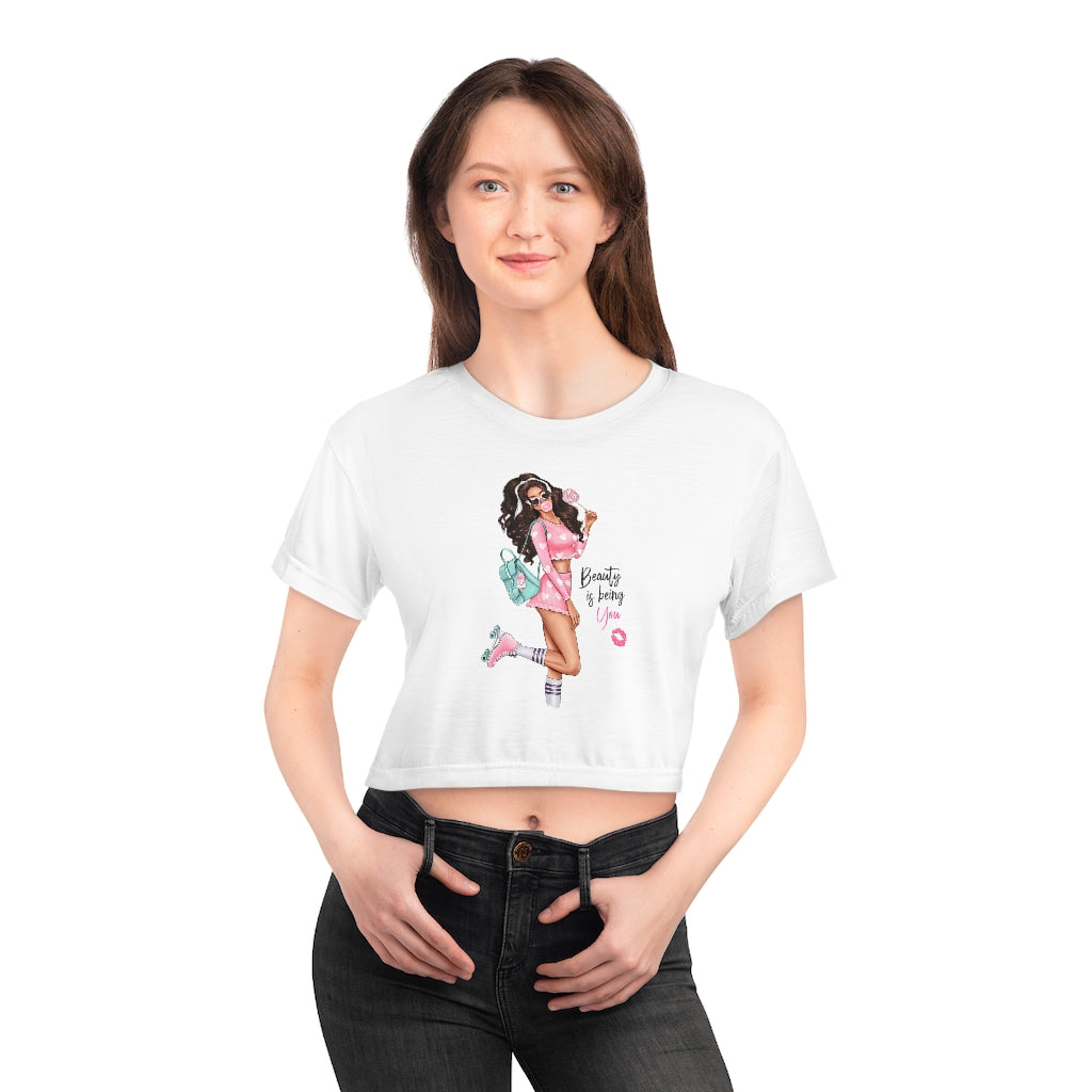 Beauty is Being You Crop Tee