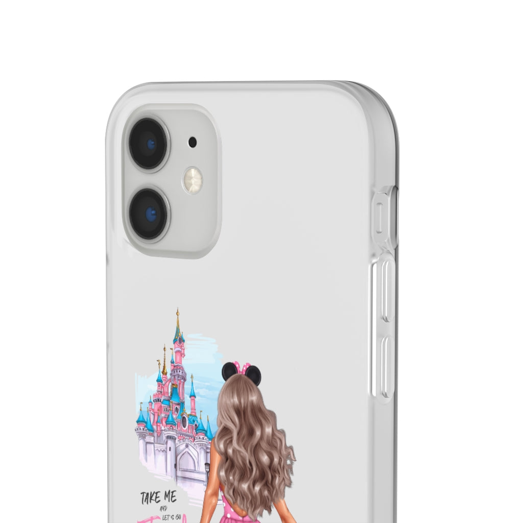 Take me and Let's go Travel Blond Hair Flexi Cases