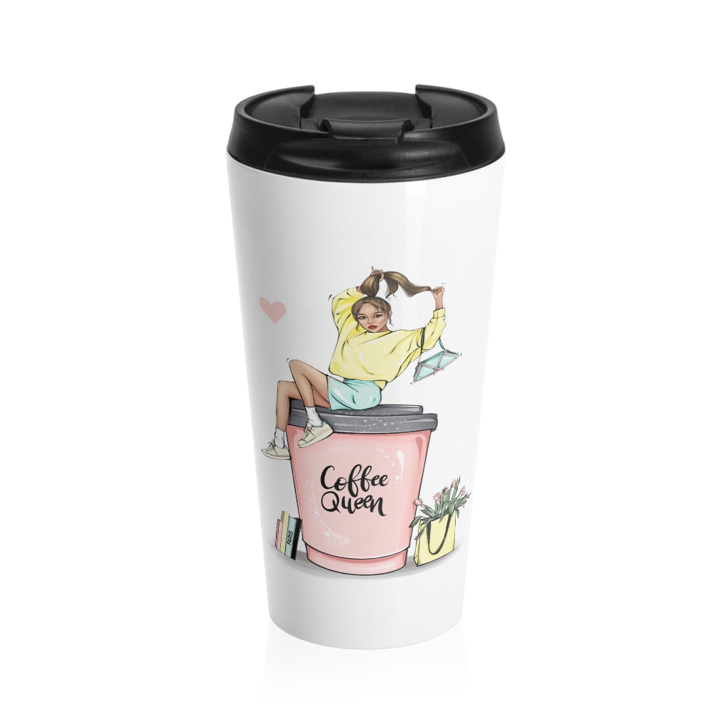 Coffee Queen Stainless Steel Travel Mug