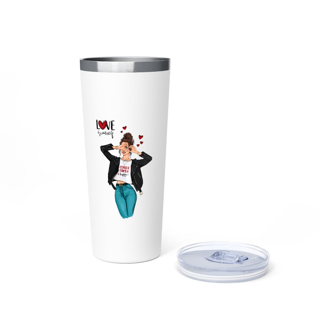 Love Yourself Copper Vacuum Insulated Tumbler, 22oz