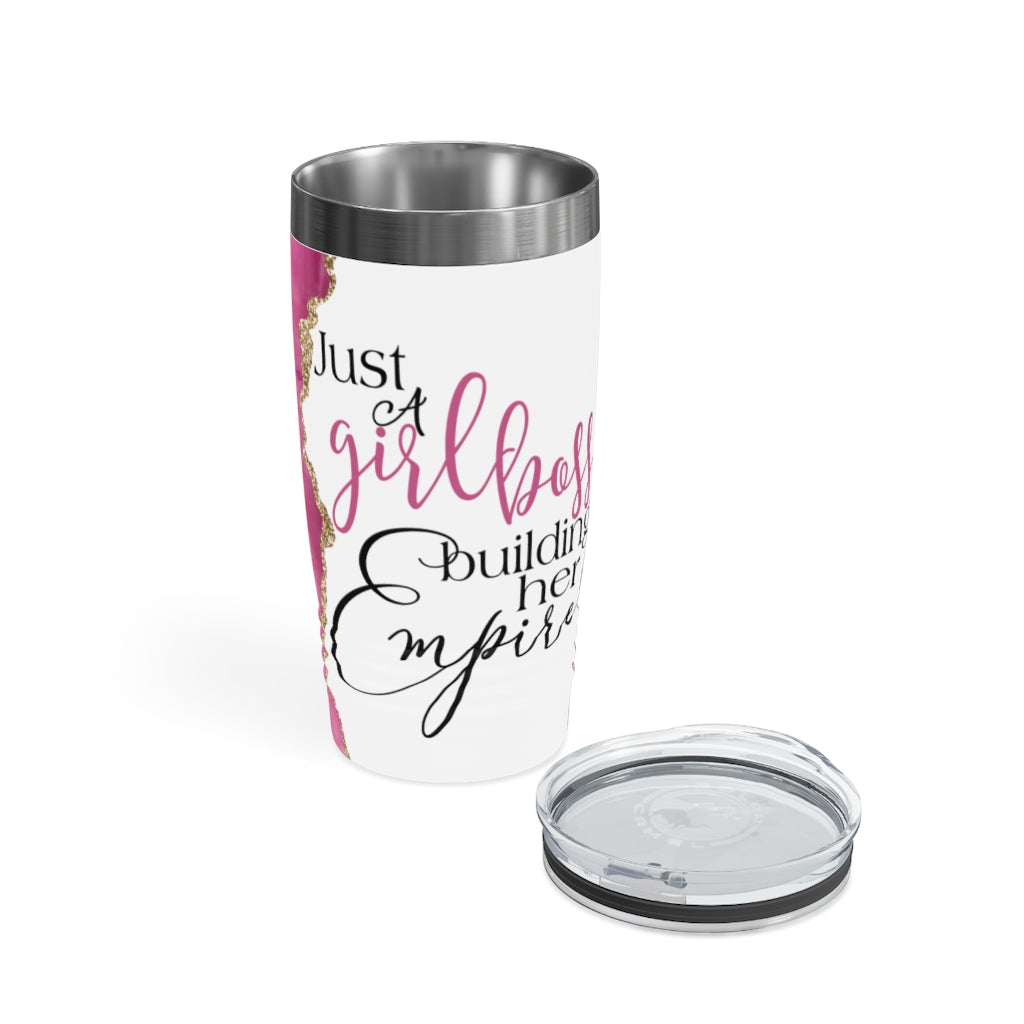 Just A Girl Boss Building Her Empire Ringneck Tumbler, 20oz