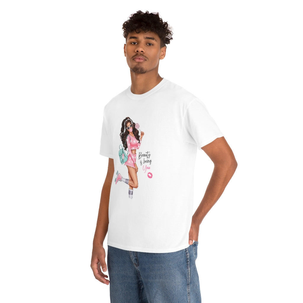 Beauty is Being You Unisex Cotton Tee