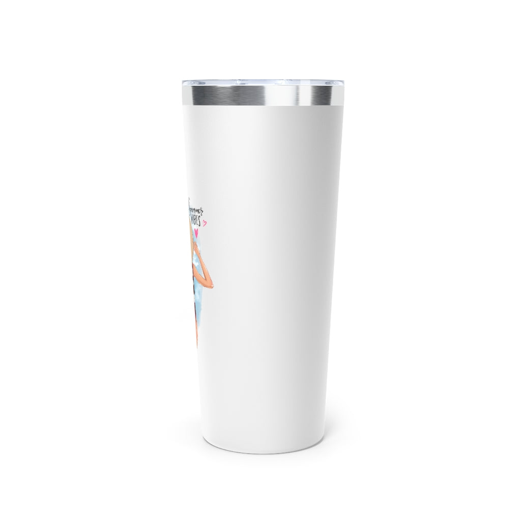 Summer Vibes Copper Vacuum Insulated Tumbler, 22oz