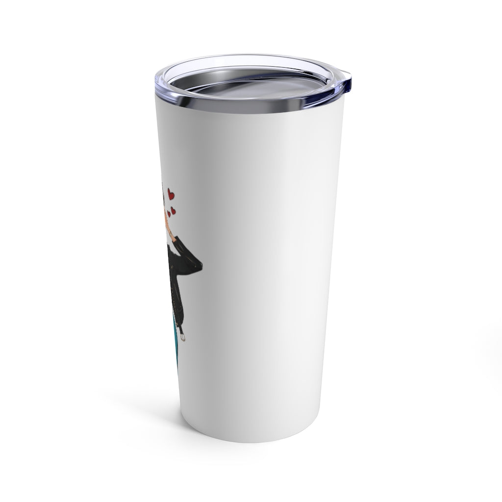 Love Yourself Brown Hair Tumbler 20oz