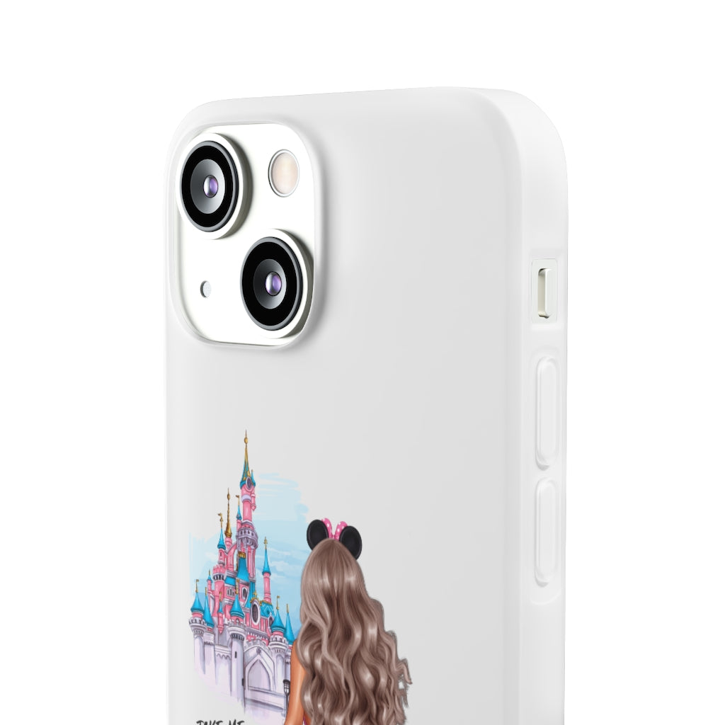 Take me and Let's go Travel Blond Hair Flexi Cases