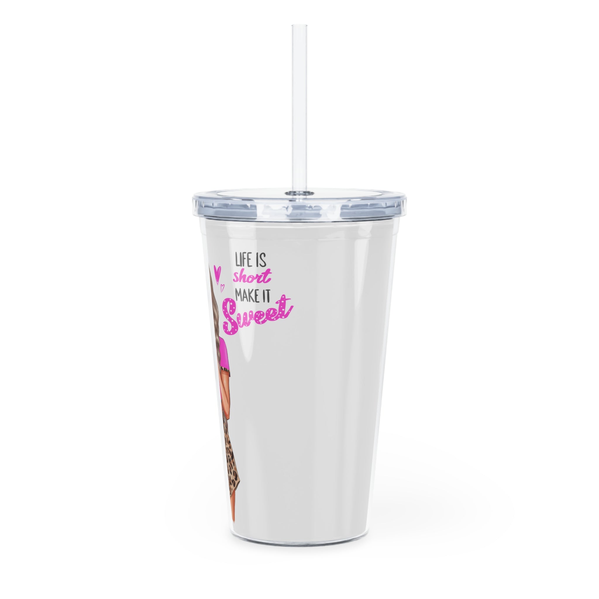 Life Is Short Make It Sweet Tumbler - Blond Hair, 20oz