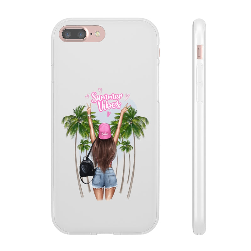 Summer Vibe Brown Hair Flexi Cases