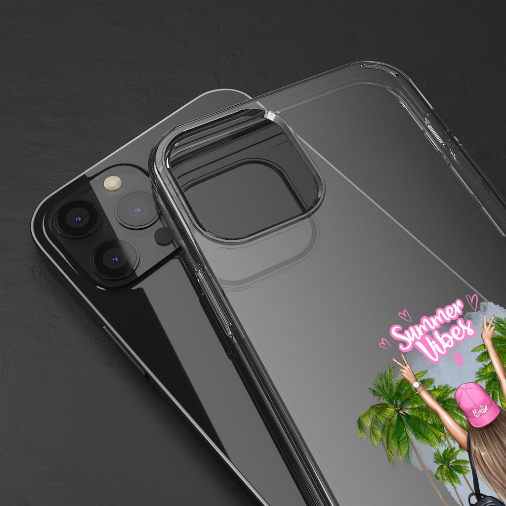 Summer Vibe Blond Hair Clear Case