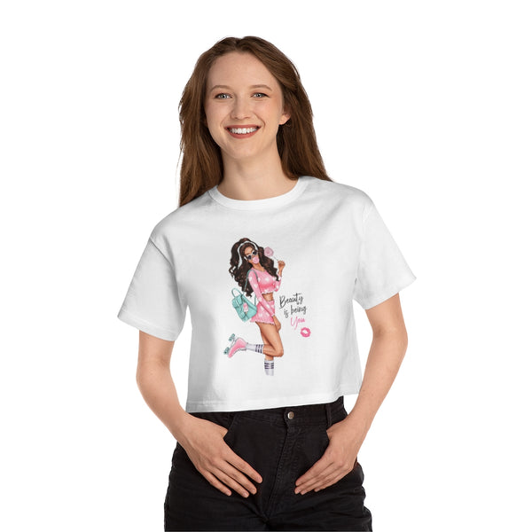 Beauty is Being You Cropped T-Shirt