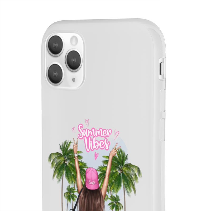 Summer Vibe Brown Hair Flexi Cases