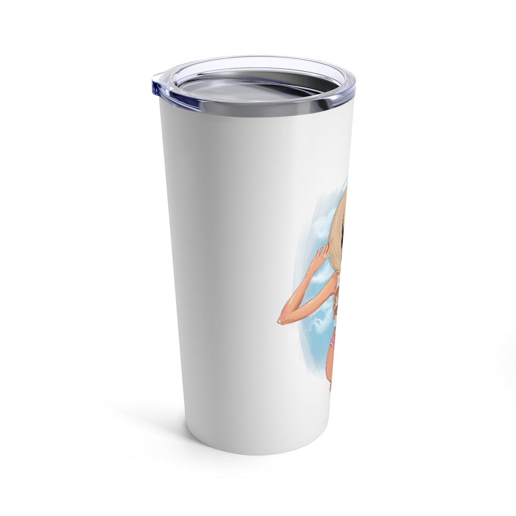 Summer Vibes Blond Hair Tumbler 20oz