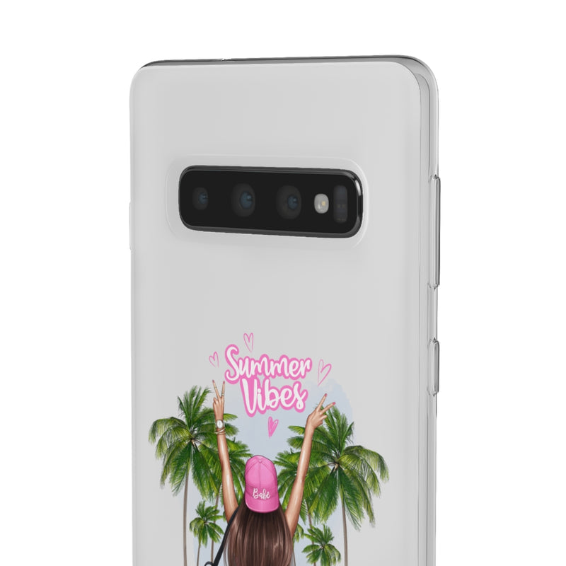 Summer Vibe Brown Hair Flexi Cases