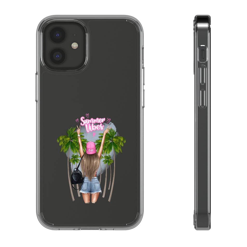 Summer Vibe Blond Hair Clear Case