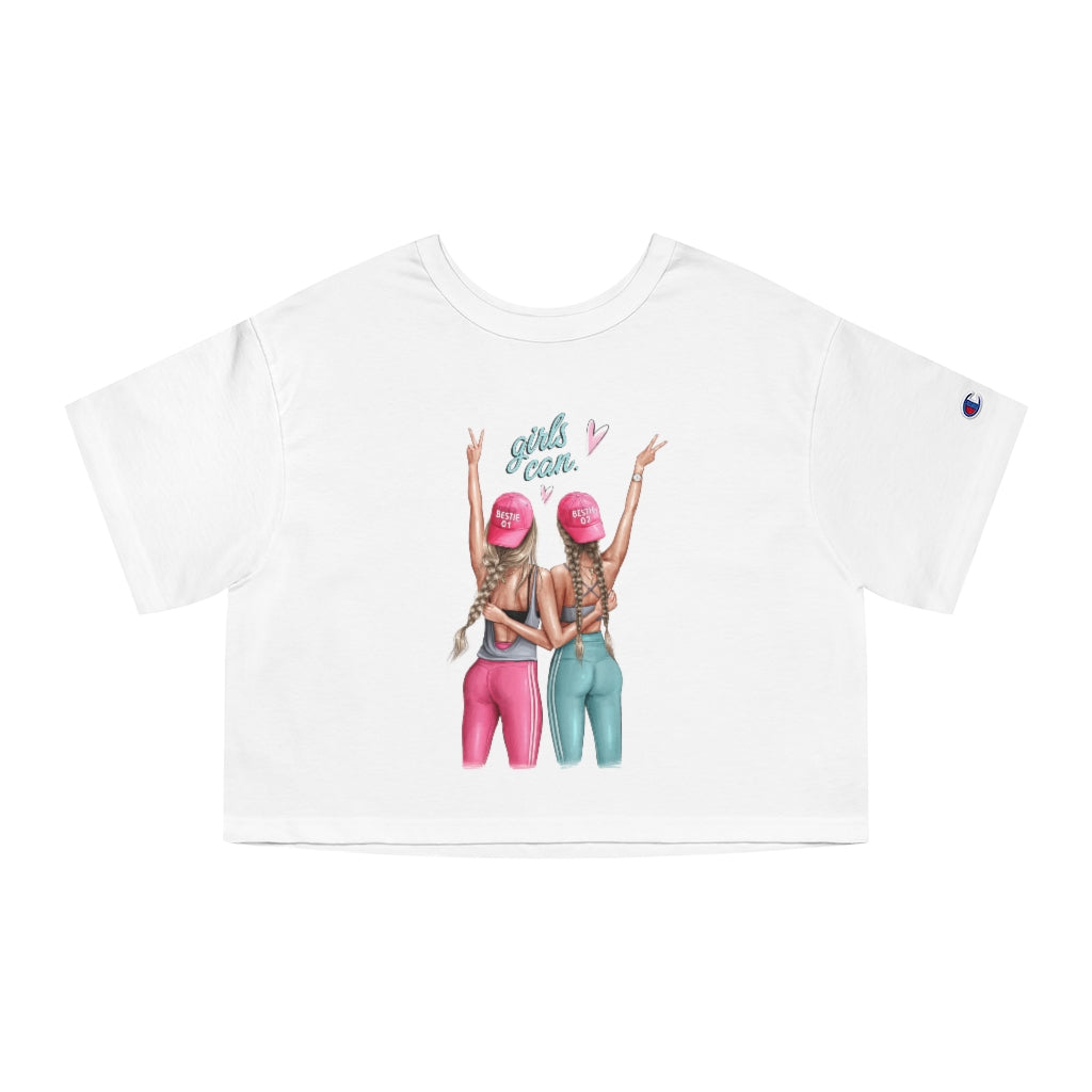 Girls Can Blond Hair Women's Cropped T-Shirt