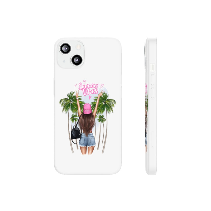 Summer Vibe Brown Hair Flexi Cases