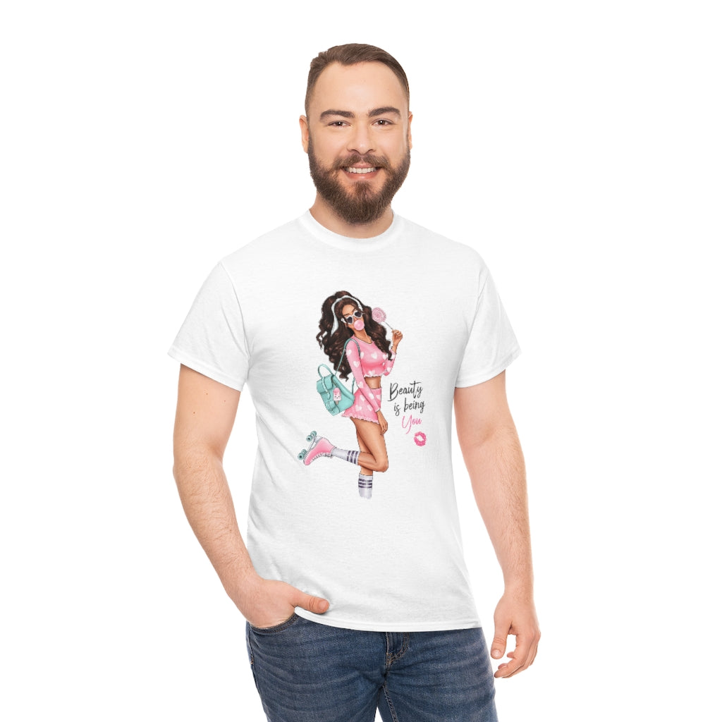 Beauty is Being You Unisex Cotton Tee