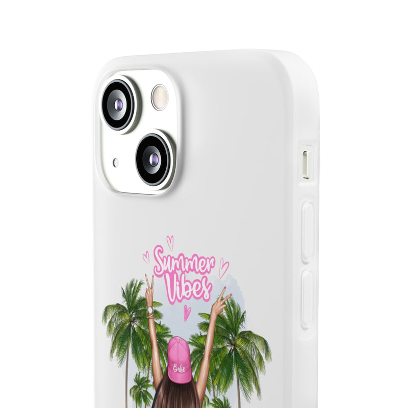 Summer Vibe Brown Hair Flexi Cases