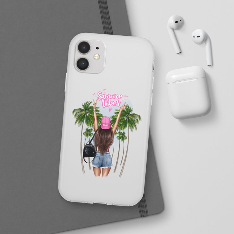 Summer Vibe Brown Hair Flexi Cases