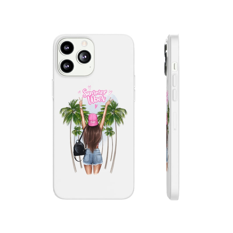 Summer Vibe Brown Hair Flexi Cases