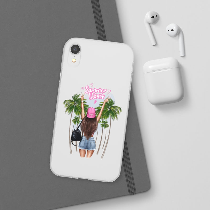 Summer Vibe Brown Hair Flexi Cases