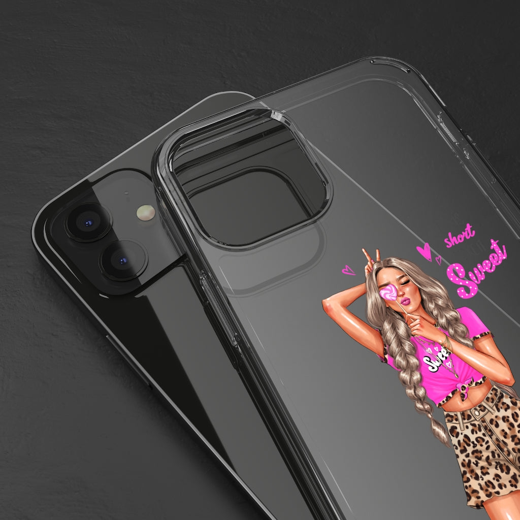 Life is Short Make it Sweet Blond Hair Clear Case