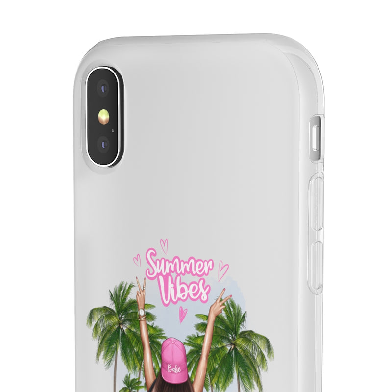 Summer Vibe Brown Hair Flexi Cases