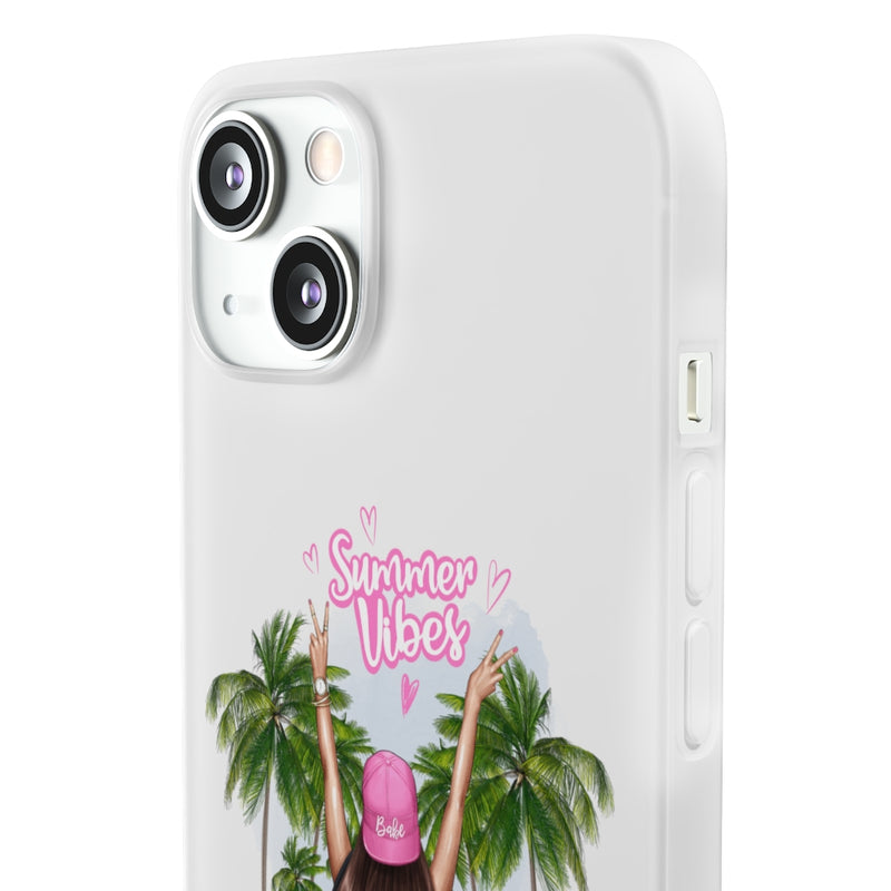 Summer Vibe Brown Hair Flexi Cases