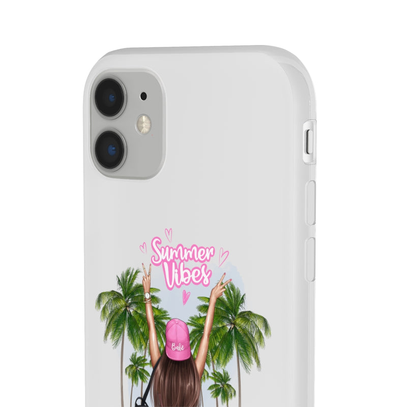 Summer Vibe Brown Hair Flexi Cases