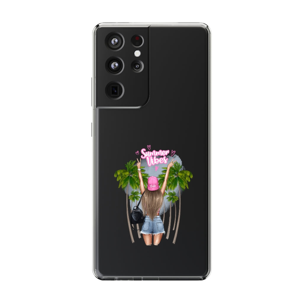 Summer Vibe Blond Hair Clear Case