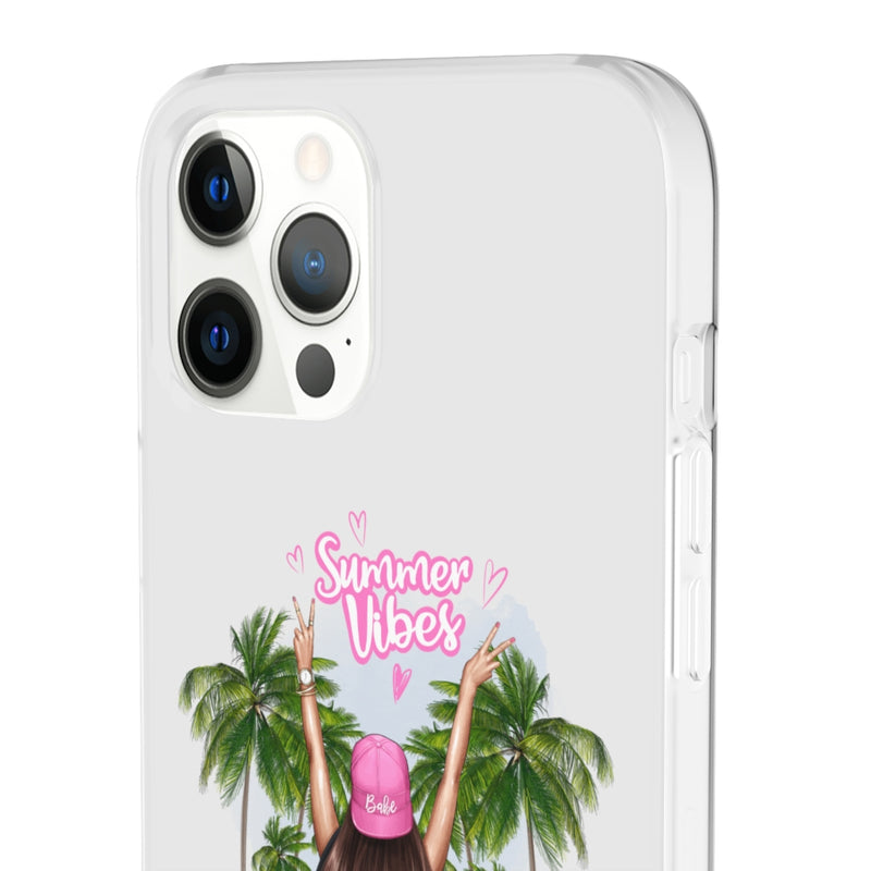 Summer Vibe Brown Hair Flexi Cases