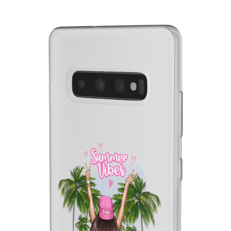 Summer Vibe Brown Hair Flexi Cases