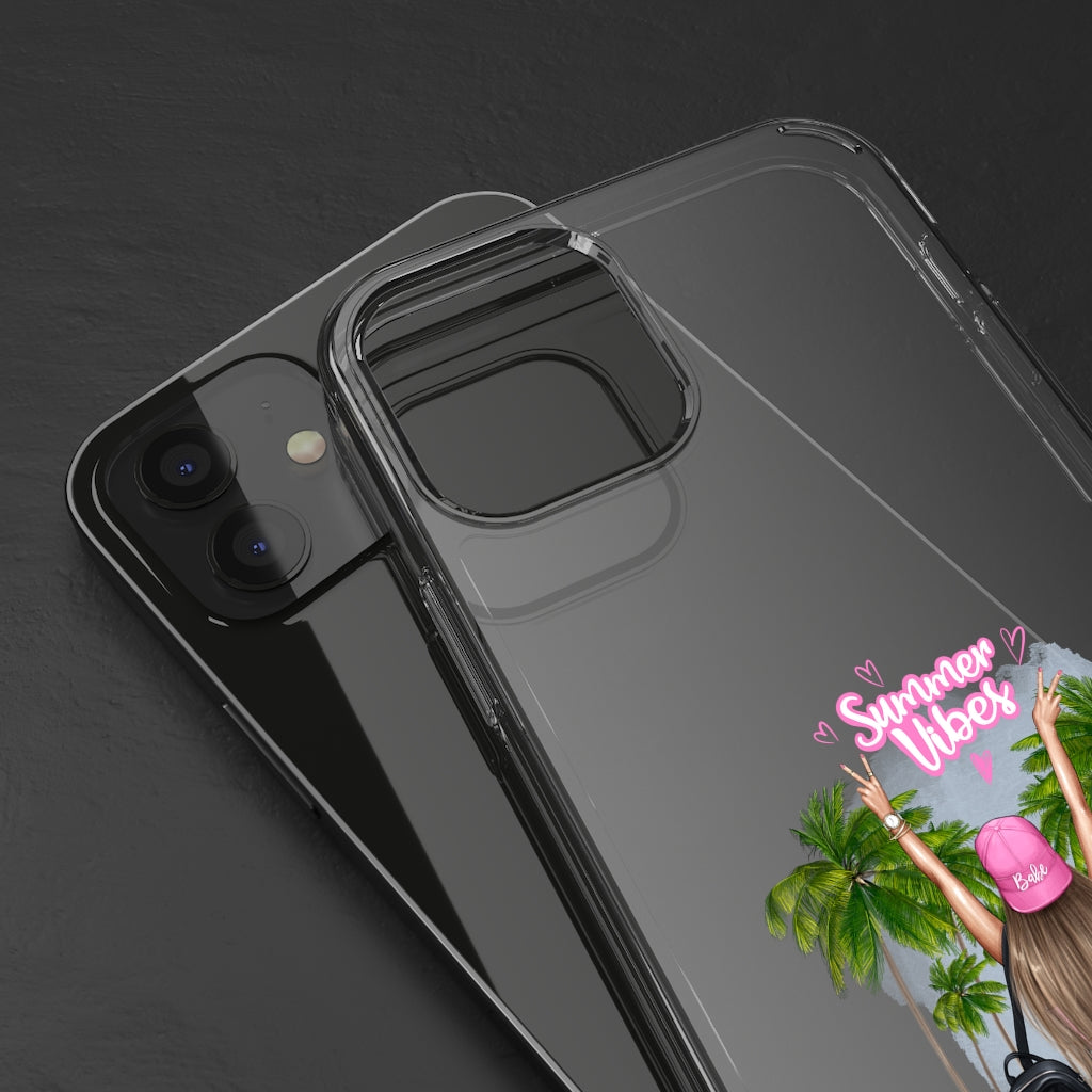 Summer Vibe Blond Hair Clear Case