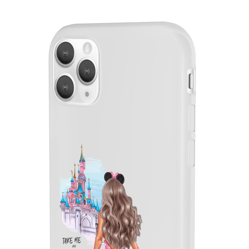 Take me and Let's go Travel Blond Hair Flexi Cases