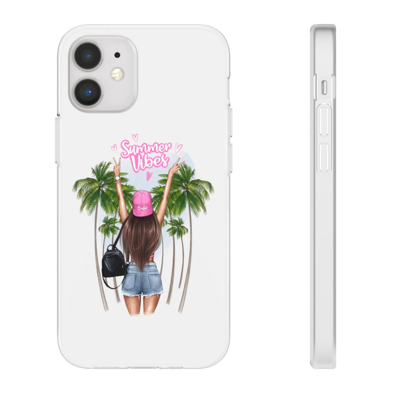 Summer Vibe Brown Hair Flexi Cases