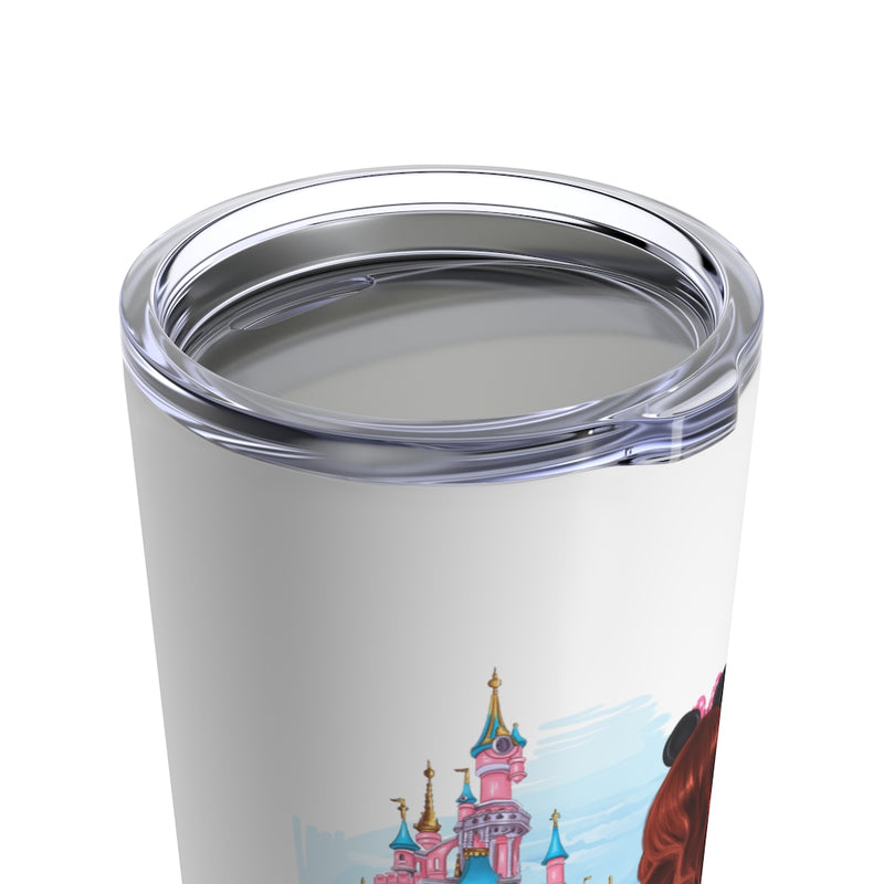 Take me and Let's go Travel Red Hair Tumbler 20oz