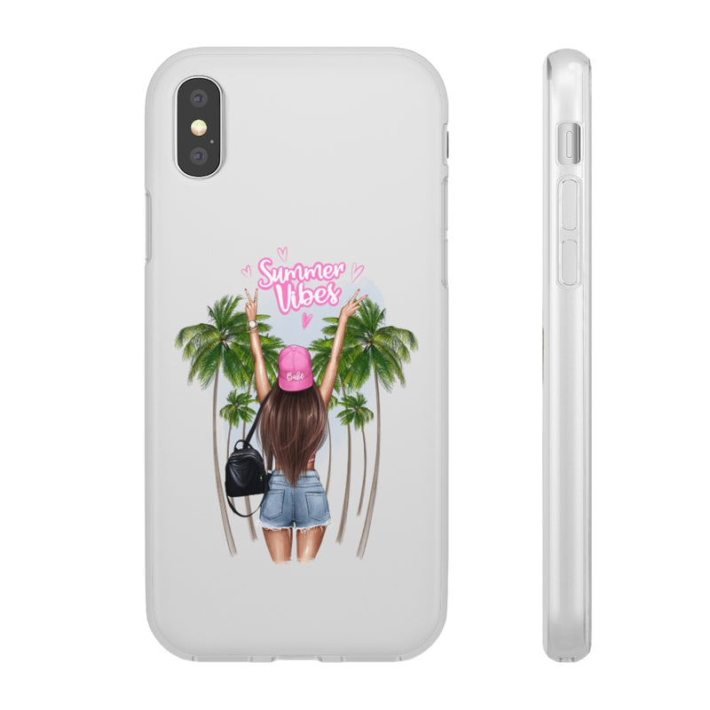 Summer Vibe Brown Hair Flexi Cases