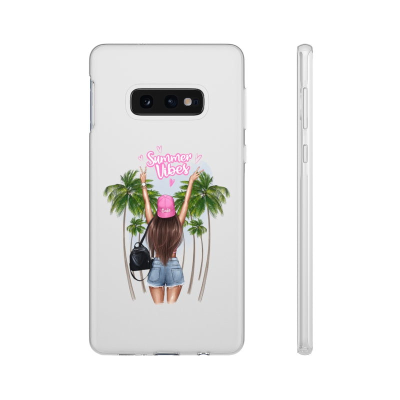 Summer Vibe Brown Hair Flexi Cases