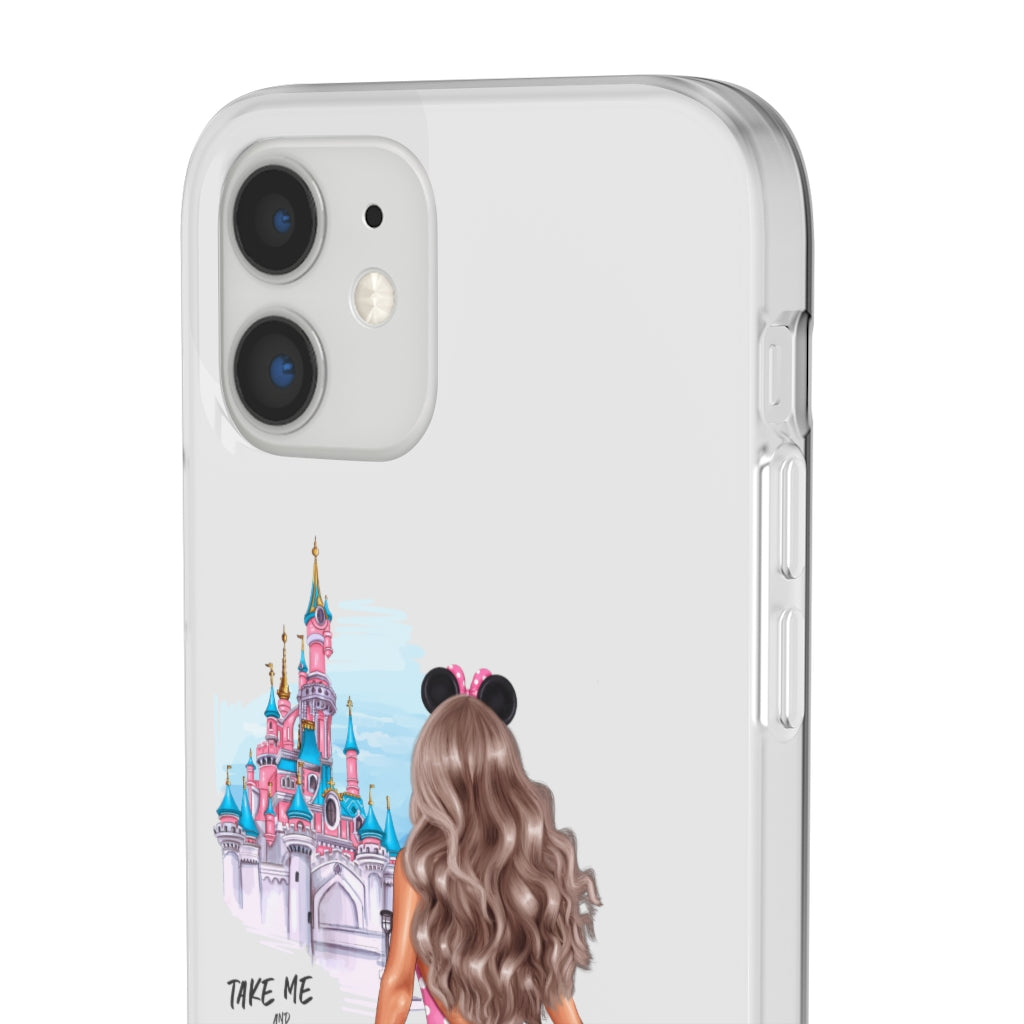 Take me and Let's go Travel Blond Hair Flexi Cases