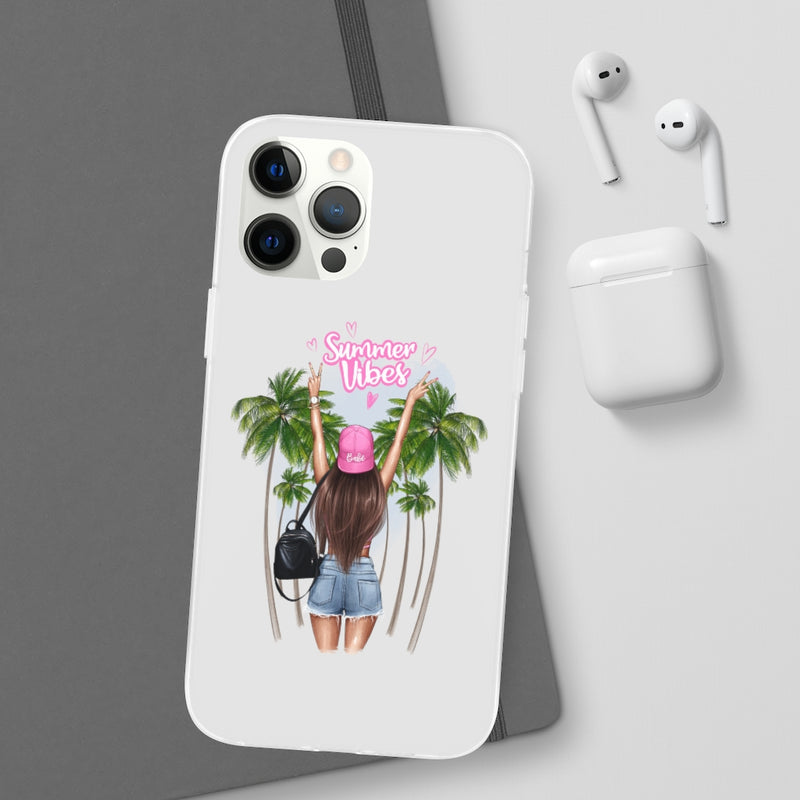 Summer Vibe Brown Hair Flexi Cases