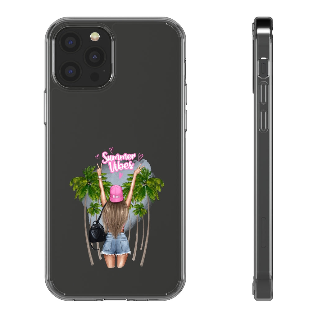 Summer Vibe Blond Hair Clear Case