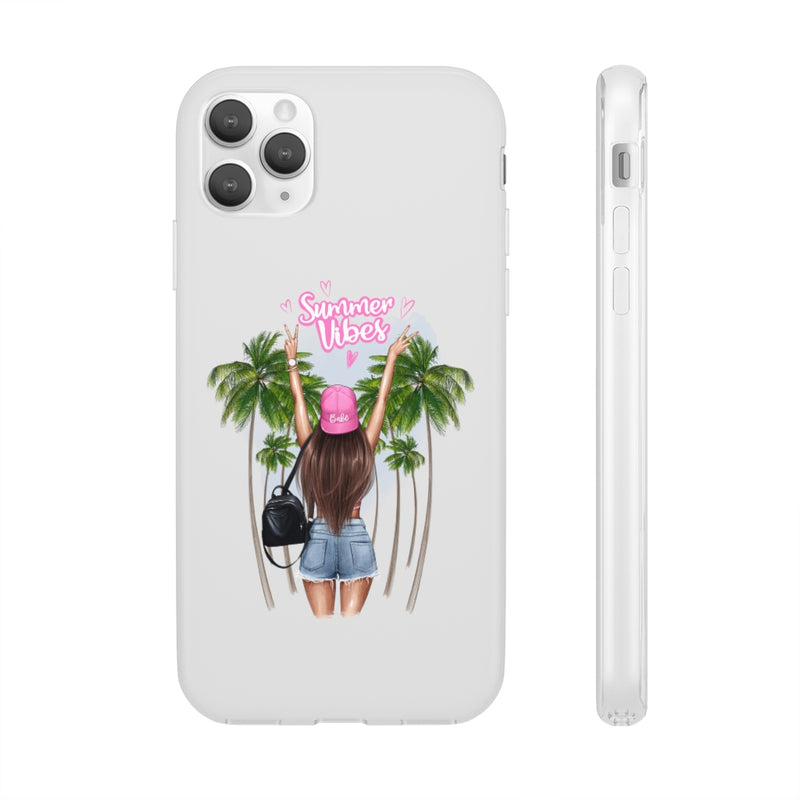 Summer Vibe Brown Hair Flexi Cases