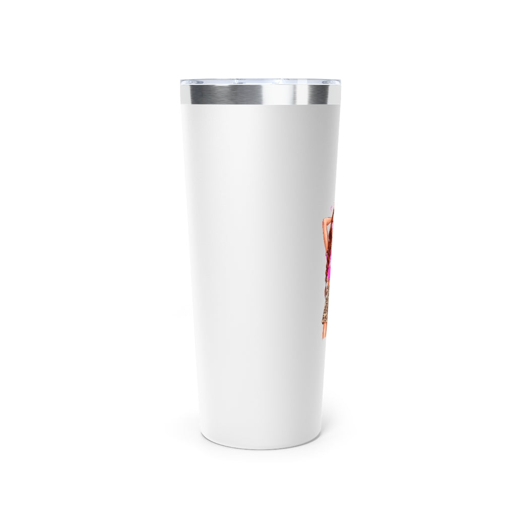 Life is Short Make it Sweet Red Hair Copper Vacuum Insulated Tumbler, 22oz