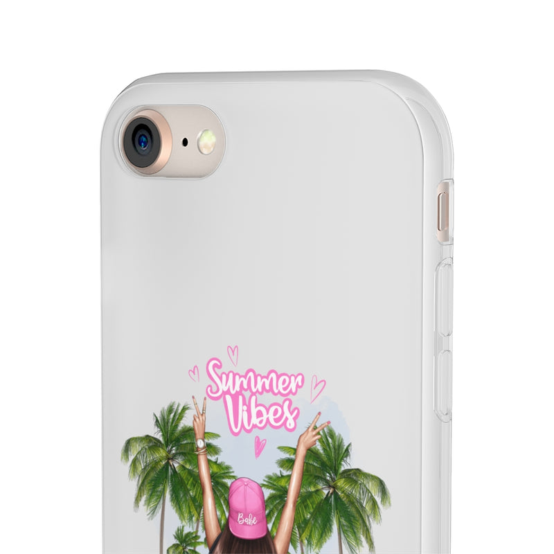 Summer Vibe Brown Hair Flexi Cases