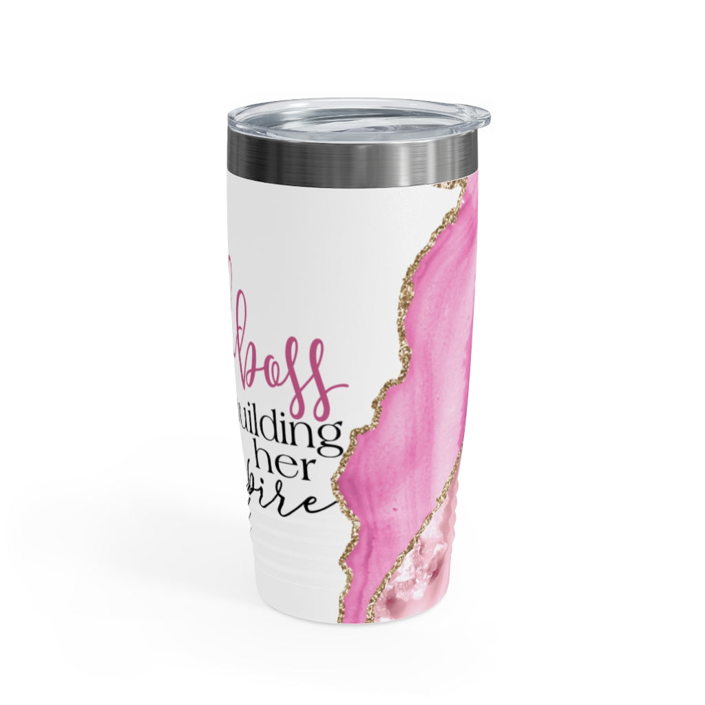 Just A Girl Boss Building Her Empire Ringneck Tumbler, 20oz